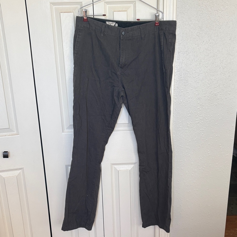 Volcom Men's Charcoal Chinos Y2K